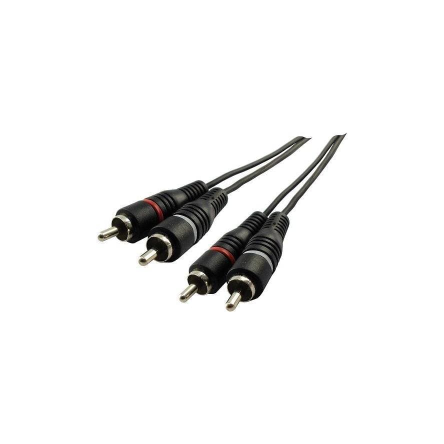 Schwaiger Audiokabel Cinch Audioverbindung 5m Schwarz