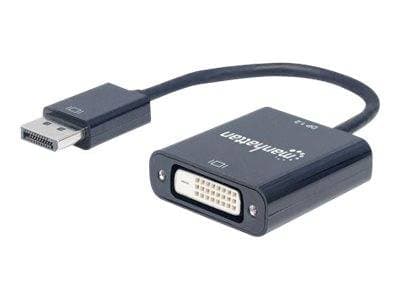 MANHATTAN DisplayPort Adapter 1.2a -> DVI(24+1) St/Bu schwar