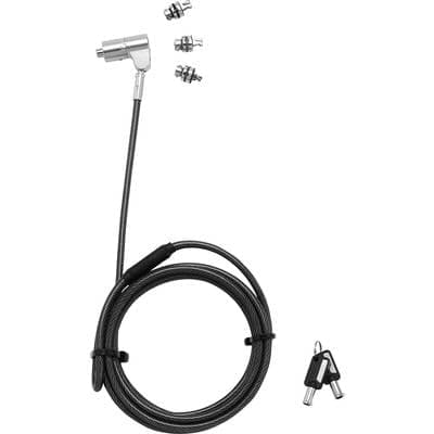 Dicota Universal Sec.Cable Lock,3Exchangeable, keyed