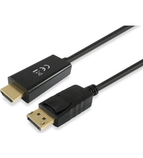Equip DisplayPort->HDMI 4K/ 30Hz St/St 3.00m sw Polybeutel