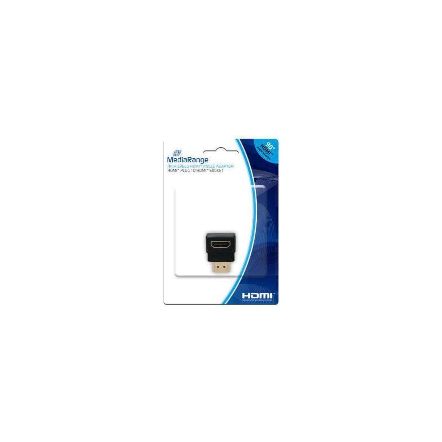 MediaRange HDMI High Speed Winkeladapter 90° schwarz