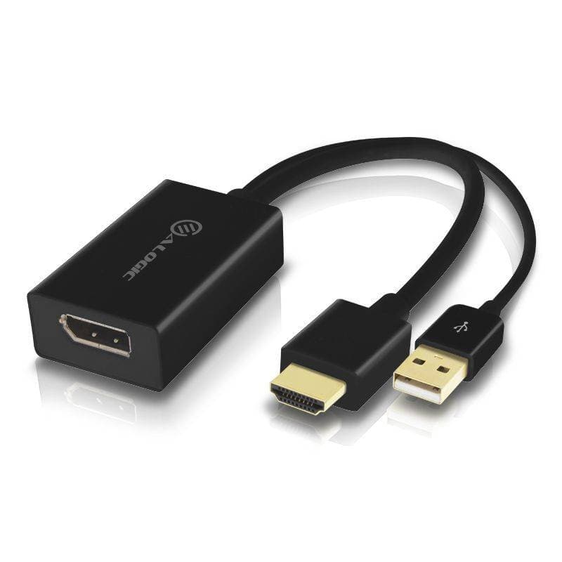 Alogic Adapter Konverter HDMI -> DisplayPort M/F schwarz