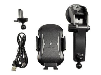 Inter-Tech Kfz-Schnellladegerät MTH-100-10W Qi Wireless,schw