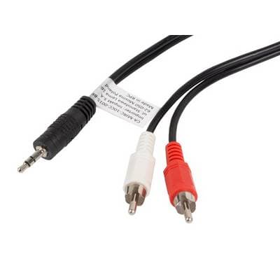 LANBERG Minijack 3.5mm(M) 3 PIN->2x RCA(CINCH)(M) Kabel 1,5m