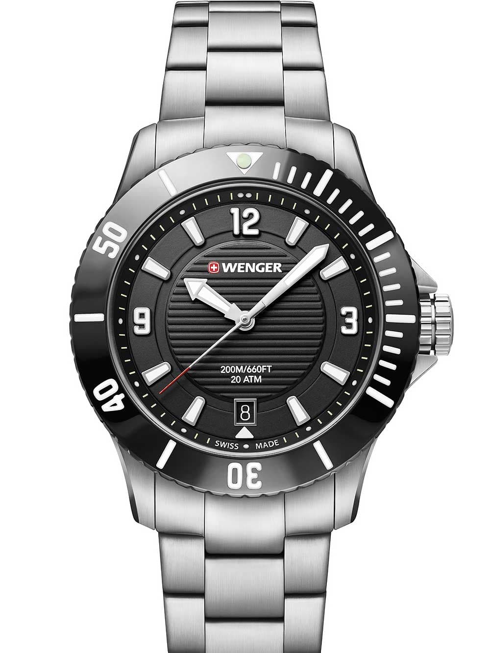 Wenger 01.0621.109 Seaforce Damenuhr Taucheruhr 36mm 20 ATM