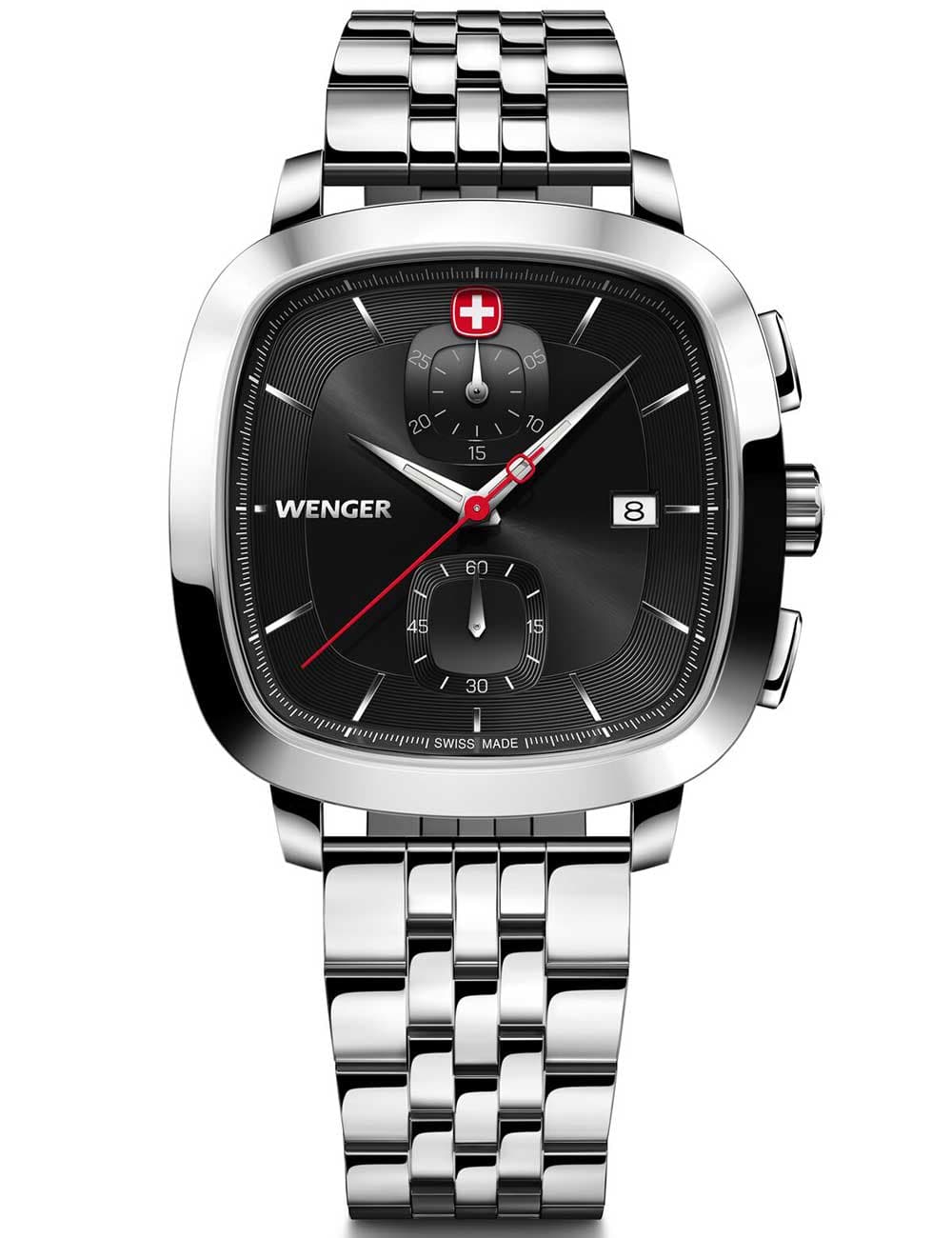 Wenger 01.1933.101 Herrenuhr Vintage Classic Chronograph 40mm 5ATM