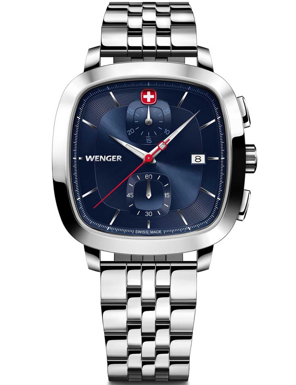 Wenger 01.1933.103 Herrenuhr Vintage Classic Chronograph 40mm 5ATM