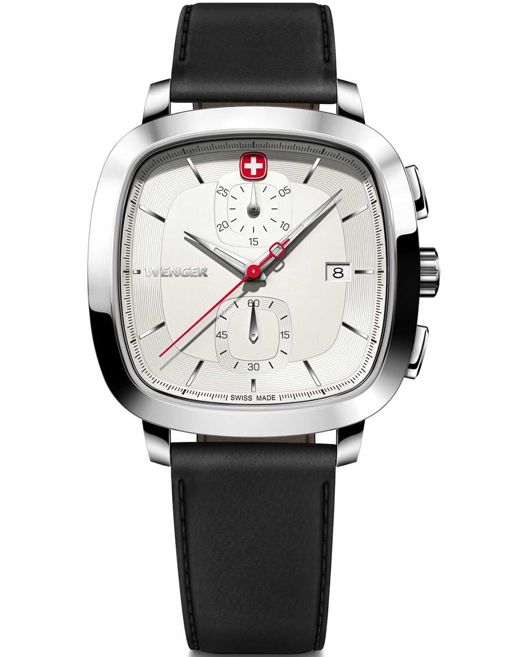 Wenger 01.1933.104 Herrenuhr Vintage Classic Chronograph 40mm 5ATM