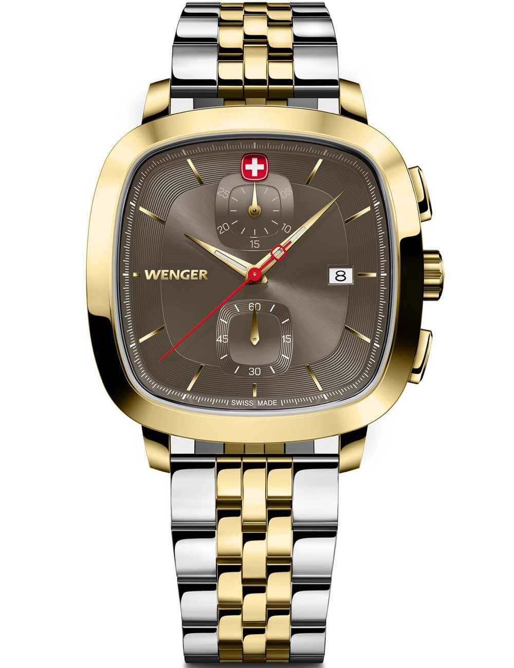Wenger 01.1933.106 Herrenuhr Vintage Classic Chronograph 40mm 5ATM