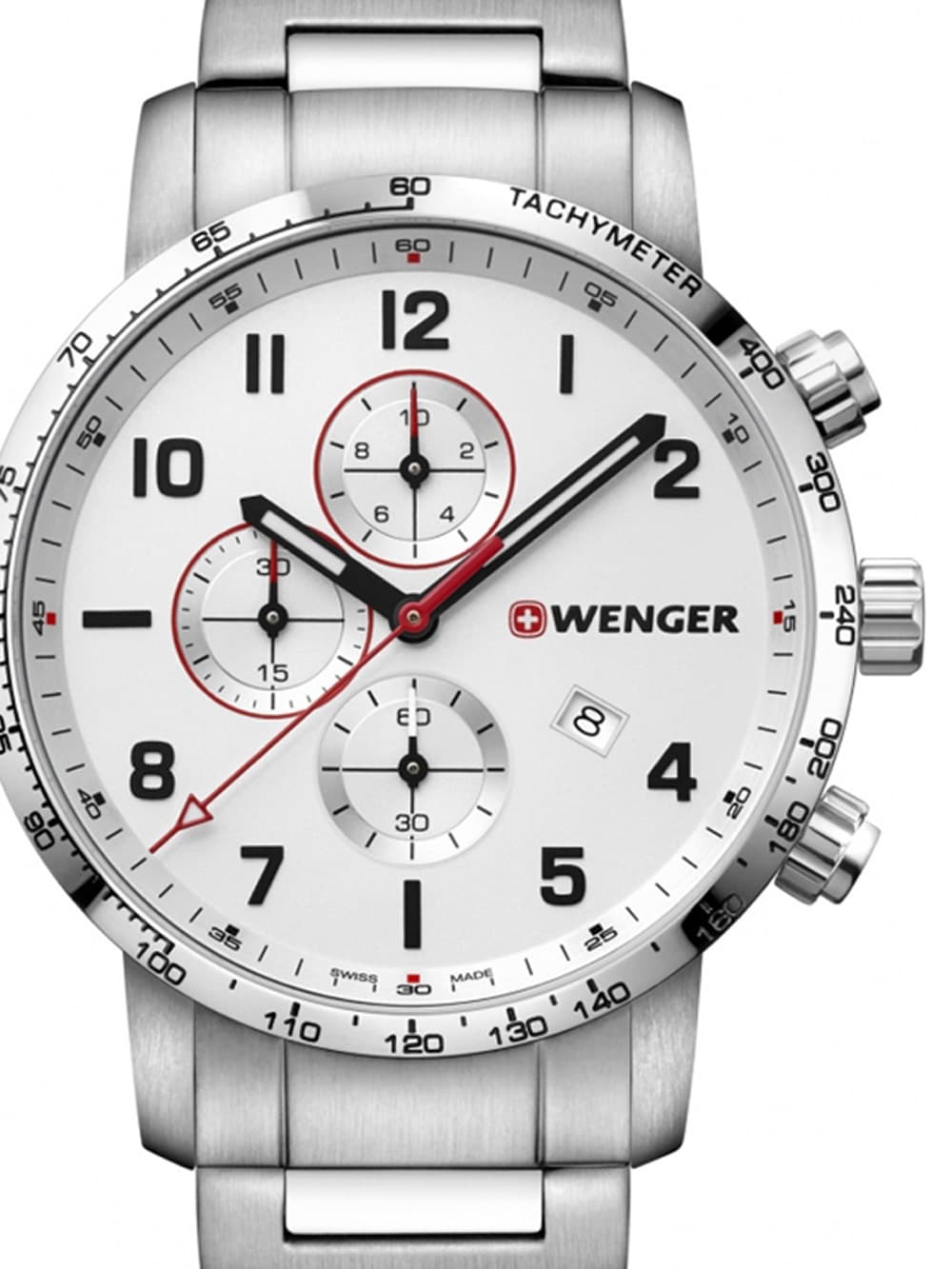 Wenger 01.1543.110 Attitude Chonograph Herrenuhr 44mm 10ATM