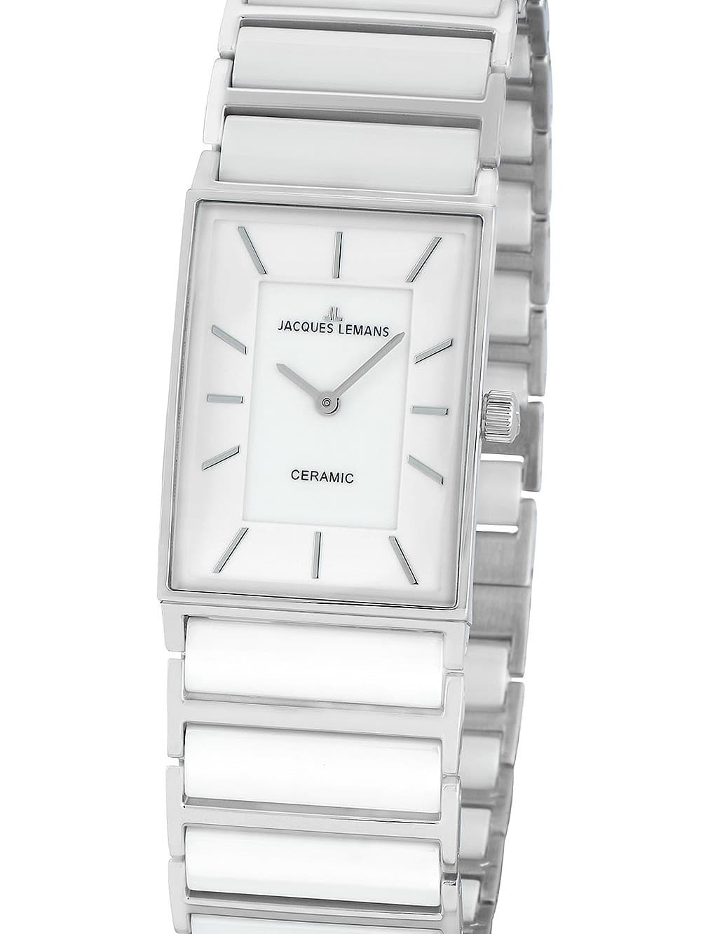 Jacques Lemans 1-1594E York Keramik Damenuhr 24mm 5ATM