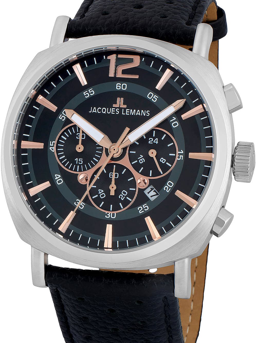 Jacques Lemans 1-1645I Lugano Herren Chrono 46mm 10ATM