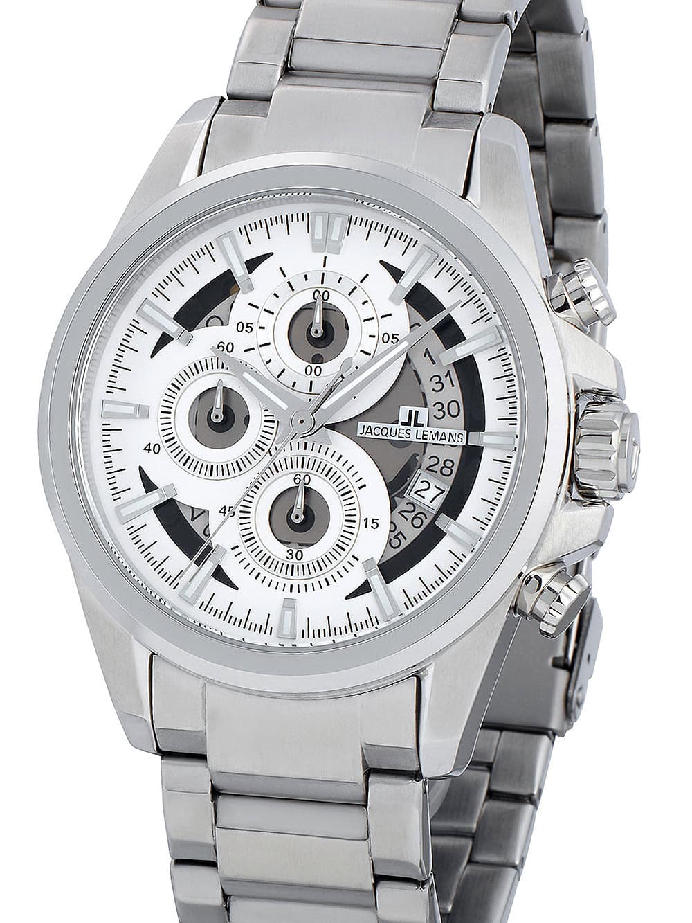 Jacques Lemans 1-1847F Liverpool Chronograph Herrenuhr 44mm 10ATM