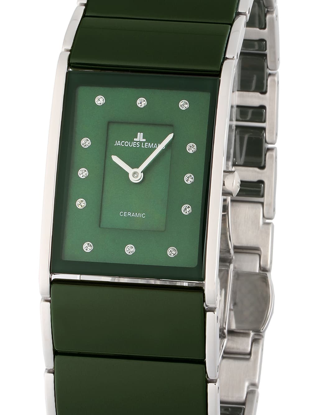 Jacques Lemans 1-1940I Dublin Keramik Damenuhr 24 x 28 mm
