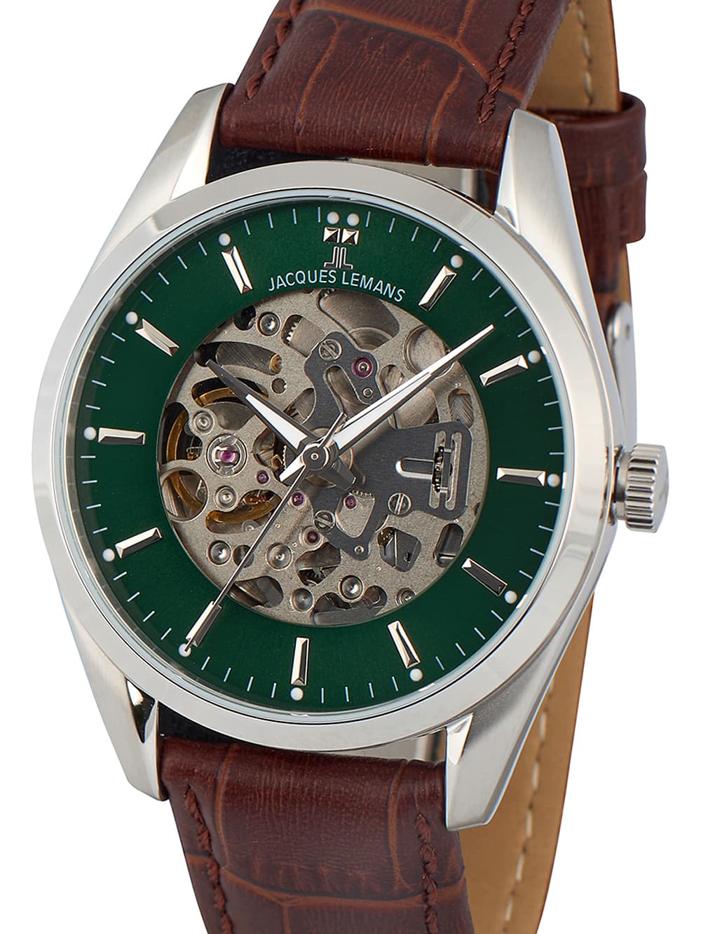 Jacques Lemans 1-2087B Derby Automatik Herrenuhr 40mm 5ATM