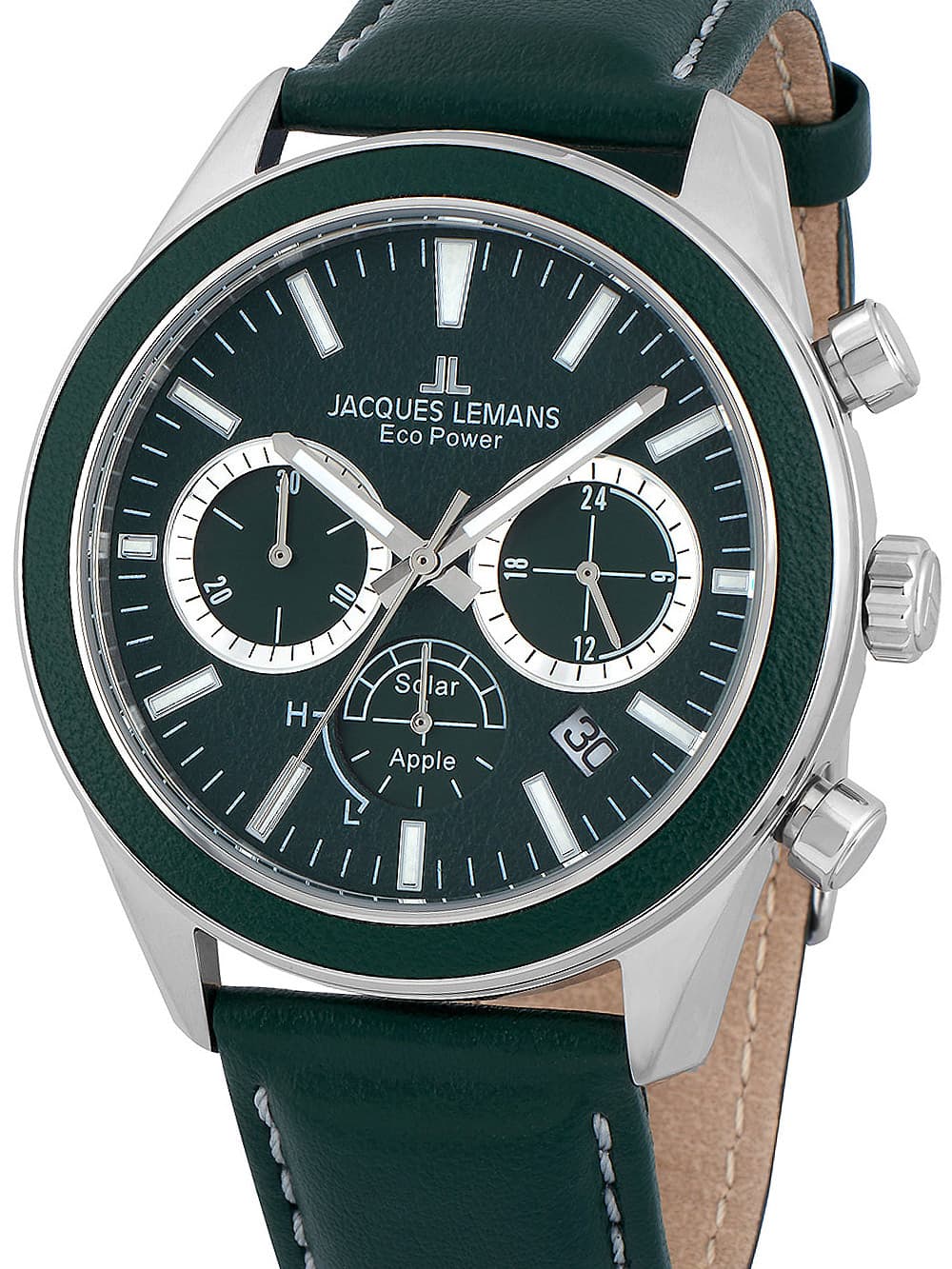 Jacques Lemans 1-2115D Eco Power Apple Herrenuhr 44mm 10ATM