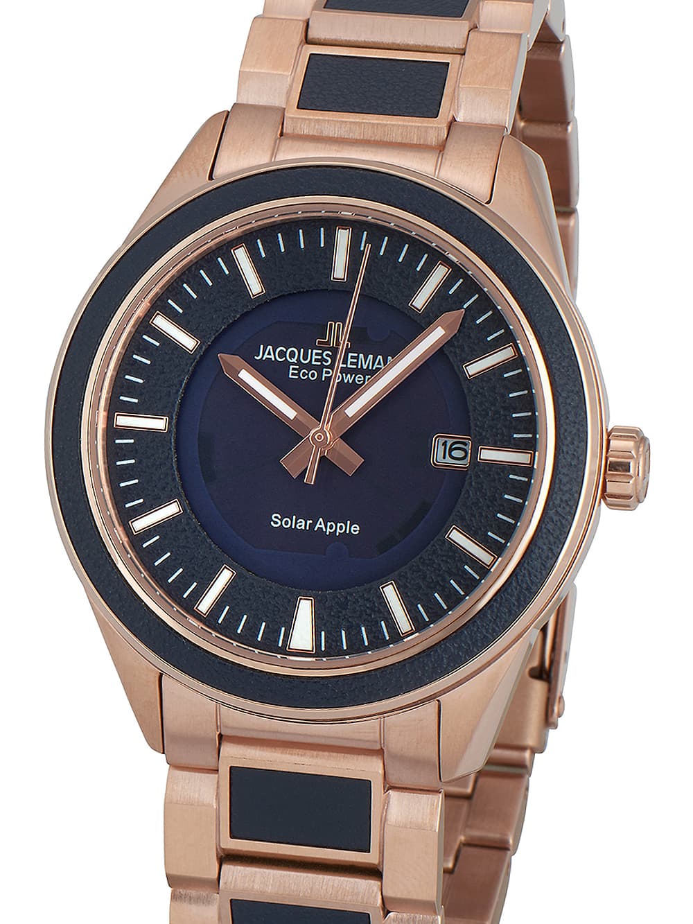 Jacques Lemans 1-2116F Eco Power Apple Herrenuhr 40mm 10ATM