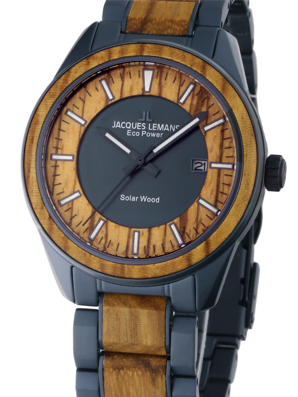 Jacques Lemans 1-2116M Eco-Power Herrenuhr Solar 40 mm