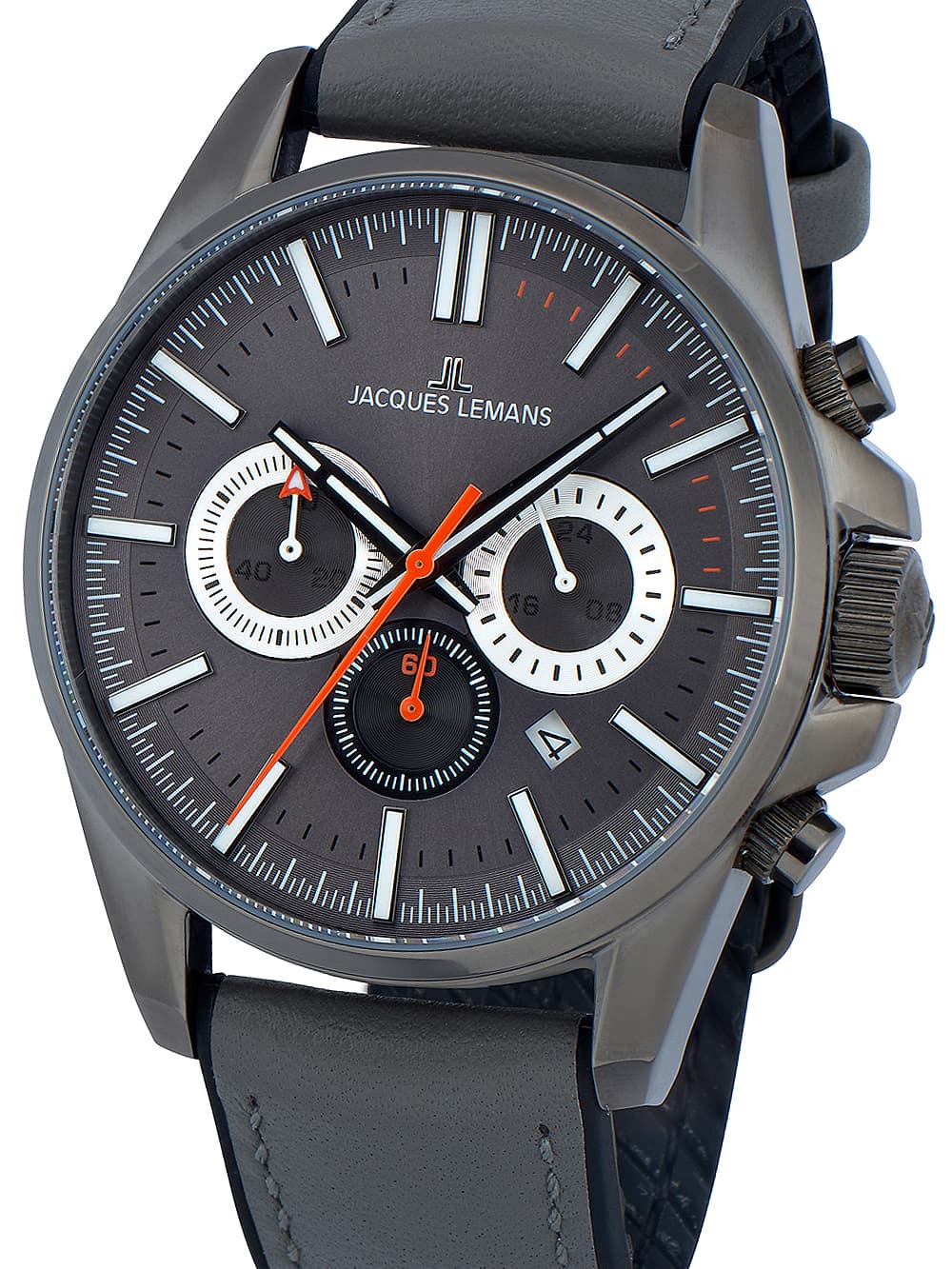Jacques Lemans 1-2119A Liverpool Chronograph Herrenuhr 44mm 10ATM