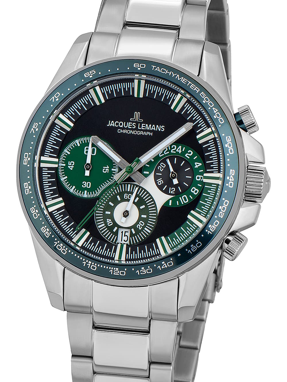 Jacques Lemans 1-2127G Liverpool Chronograph Herrenuhr 40mm 10ATM