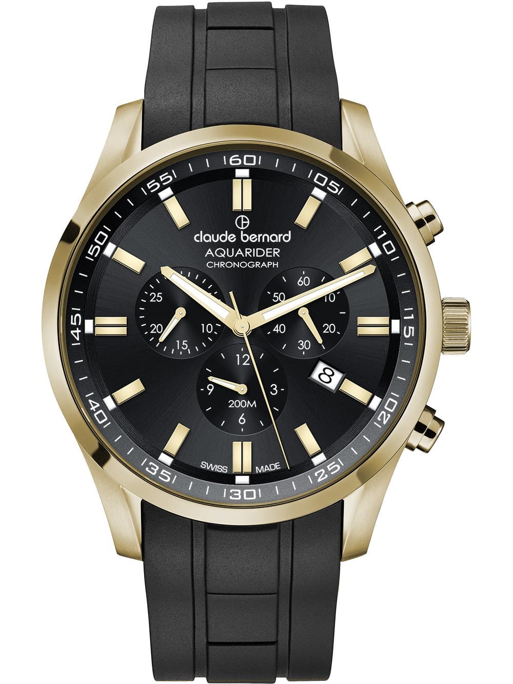 Claude Bernard 10222-37JCA-NID Herrenuhr Aquarider Chronograph 44mm 20ATM