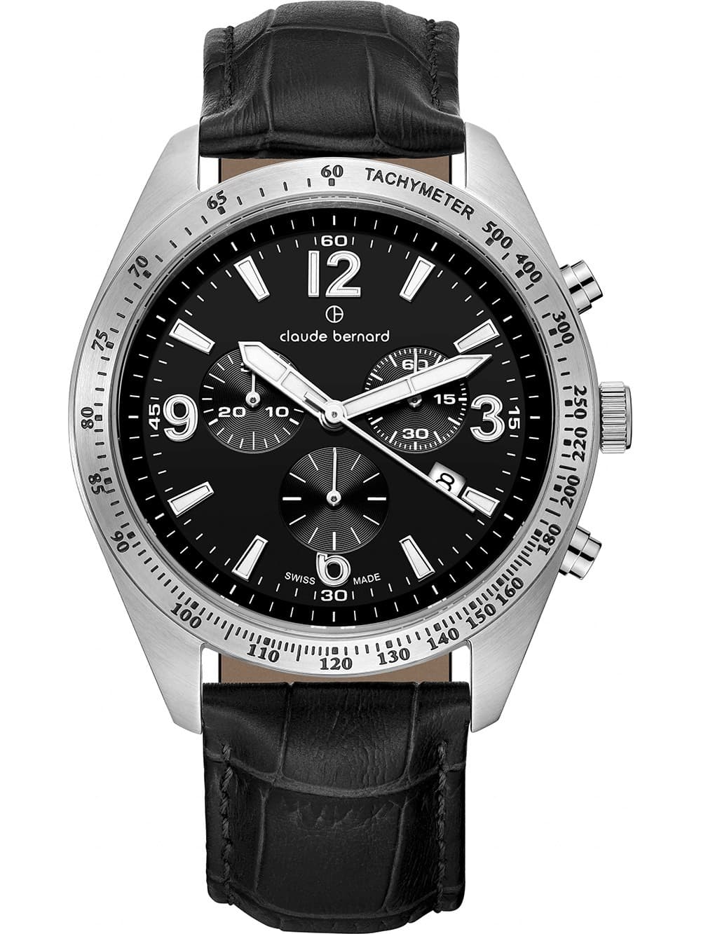 Claude Bernard 10247-3C-NB Herrenuhr ST50 Chronograph 44mm 5ATM