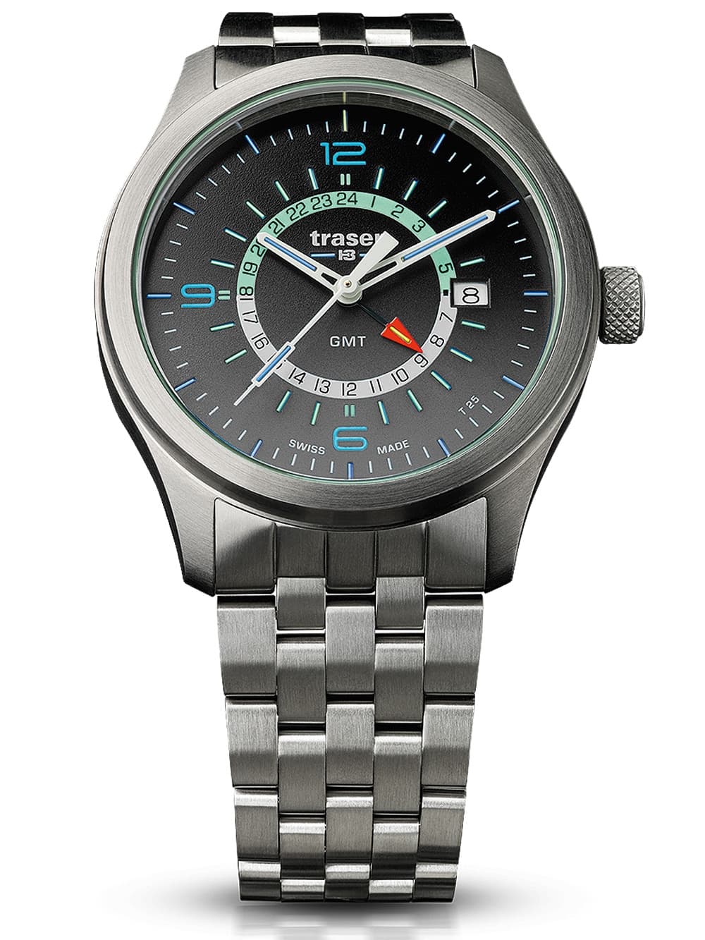 Traser H3 107232 P59 Aurora GMT Herrenuhr 42mm 10ATM