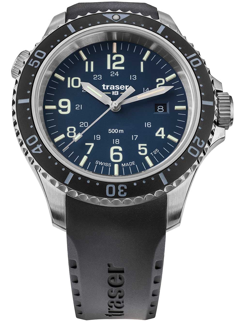 Traser H3 109374 P67 T25 SuperSub Blue Herrenuhr 46mm Taucheruhr 50ATM