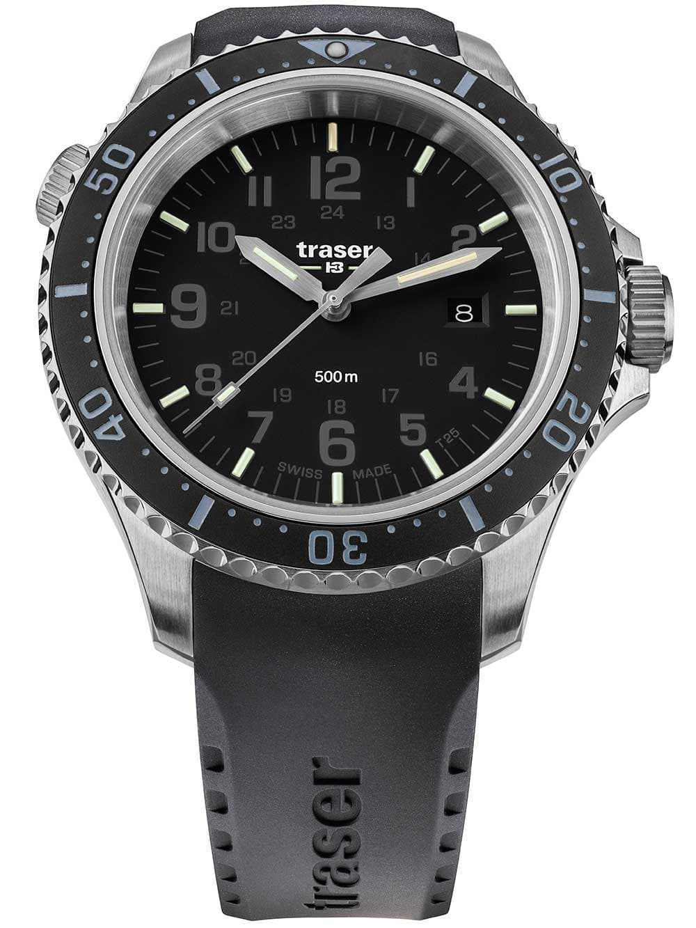 Traser H3 109377 P67 T25 SuperSub Black Herrenuhr 46mm Taucheruhr 50ATM