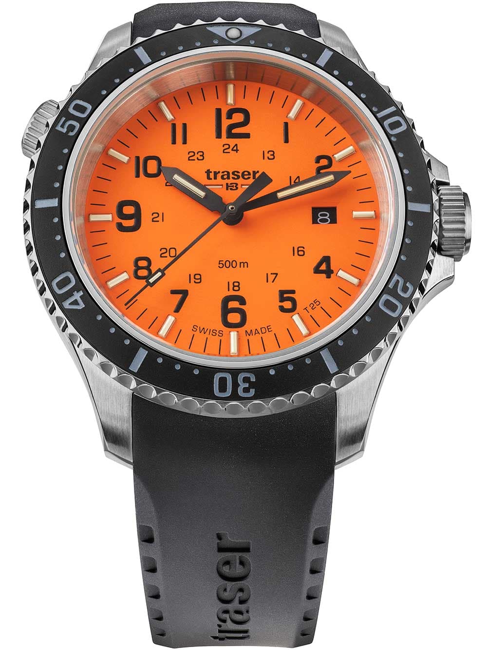 Traser H3 109380 P67 T25 SuperSub Orange Herrenuhr 46mm Taucheruhr 50ATM