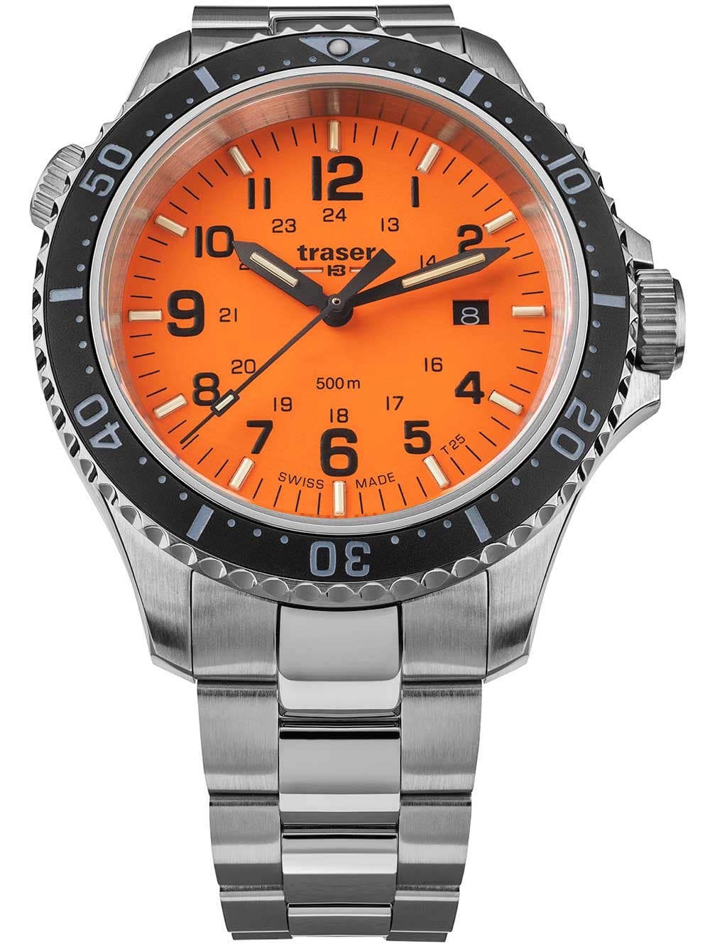 Traser H3 109381 P67 T25 SuperSub Orange Herrenuhr 46mm Taucheruhr 50ATM