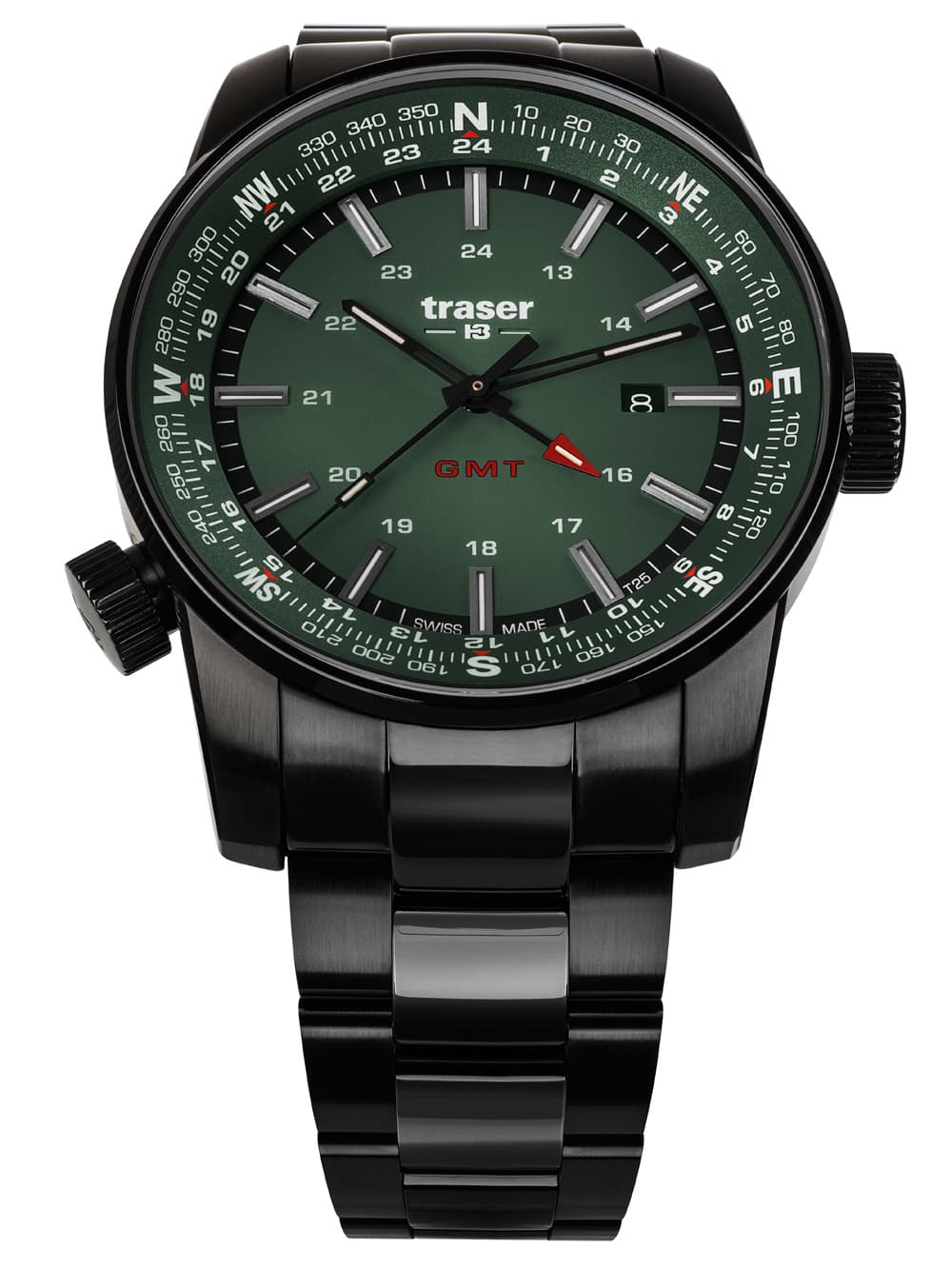 Traser H3 109525 P68 Pathfinder GMT Herrenuhr 46mm 10ATM