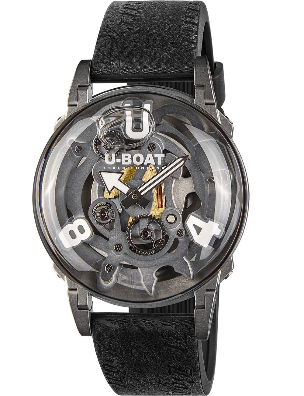 U-Boat 3354 Herrenuhr U-65 44mm SS White 5ATM