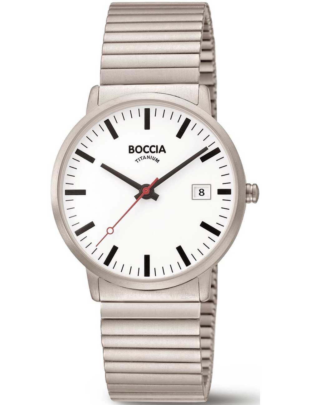 Boccia 3622-04 Herrenuhr Titanium Zugbanduhr 38mm 5ATM