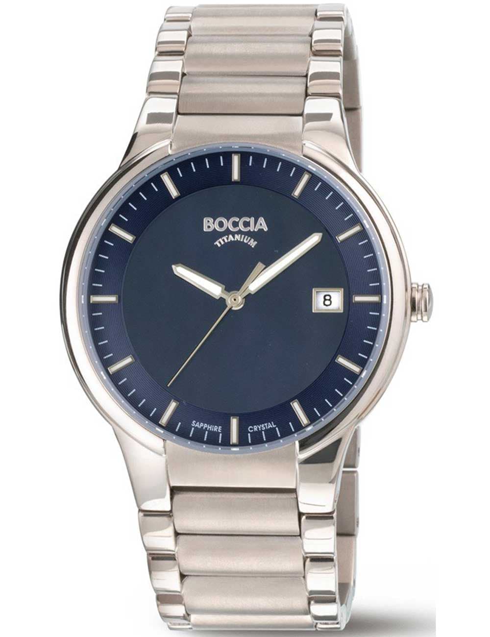 Boccia 3629-03 Herrenuhr Titanium Saphirglas 39mm 5ATM