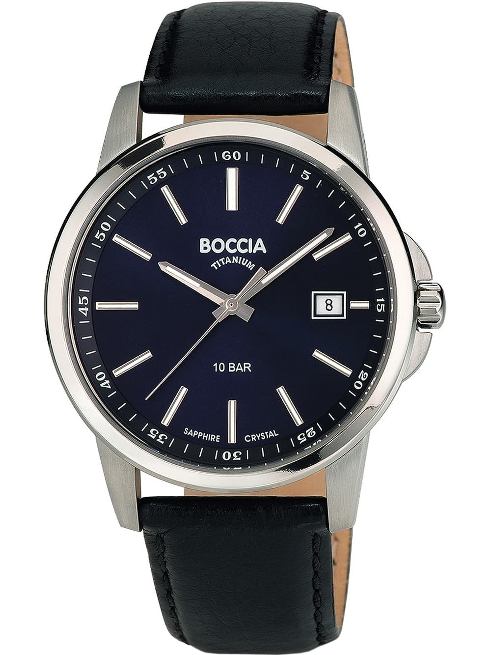 Boccia 3633-01 Herrenuhr Titanium 40mm 10ATM