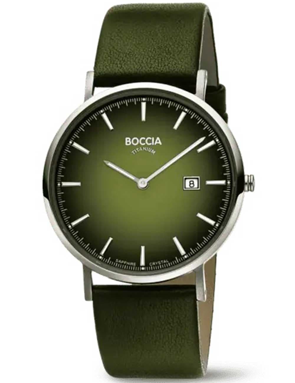 Boccia 3648-03 Herrenuhr Titanium Saphirglas 39mm 3ATM