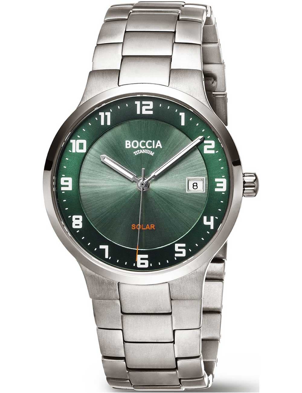 Boccia 3652-04 Herrenuhr Titanium Solar Saphirglas 39mm 5ATM
