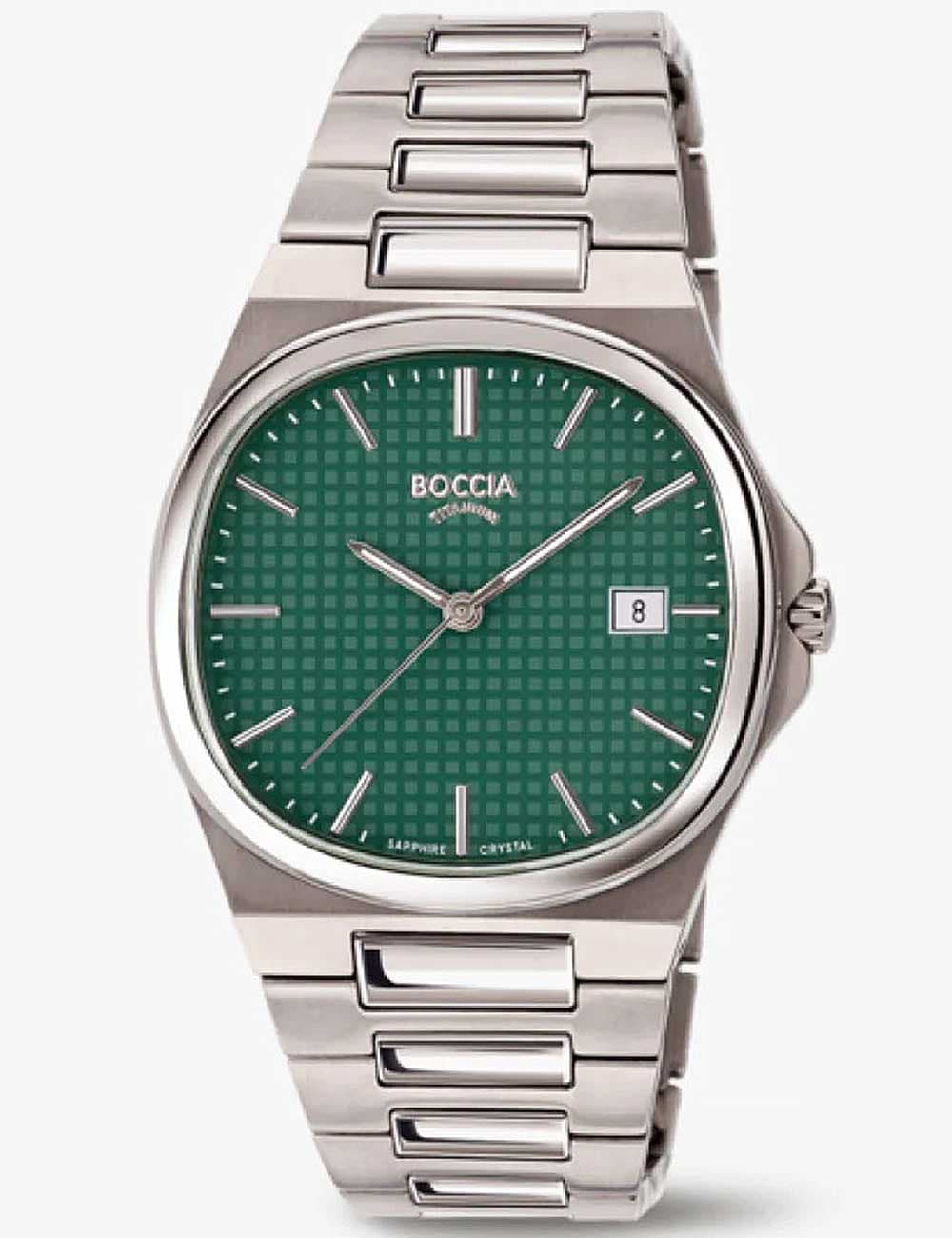 Boccia 3657-03 Herrenuhr Titanium Saphirglas 39mm 5ATM