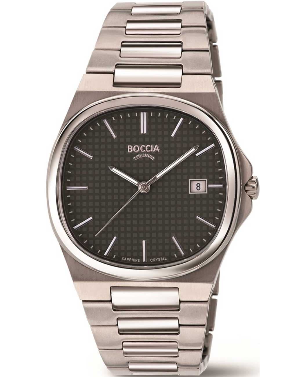 Boccia 3657-04 Herrenuhr Titanium Saphirglas 39mm 5ATM