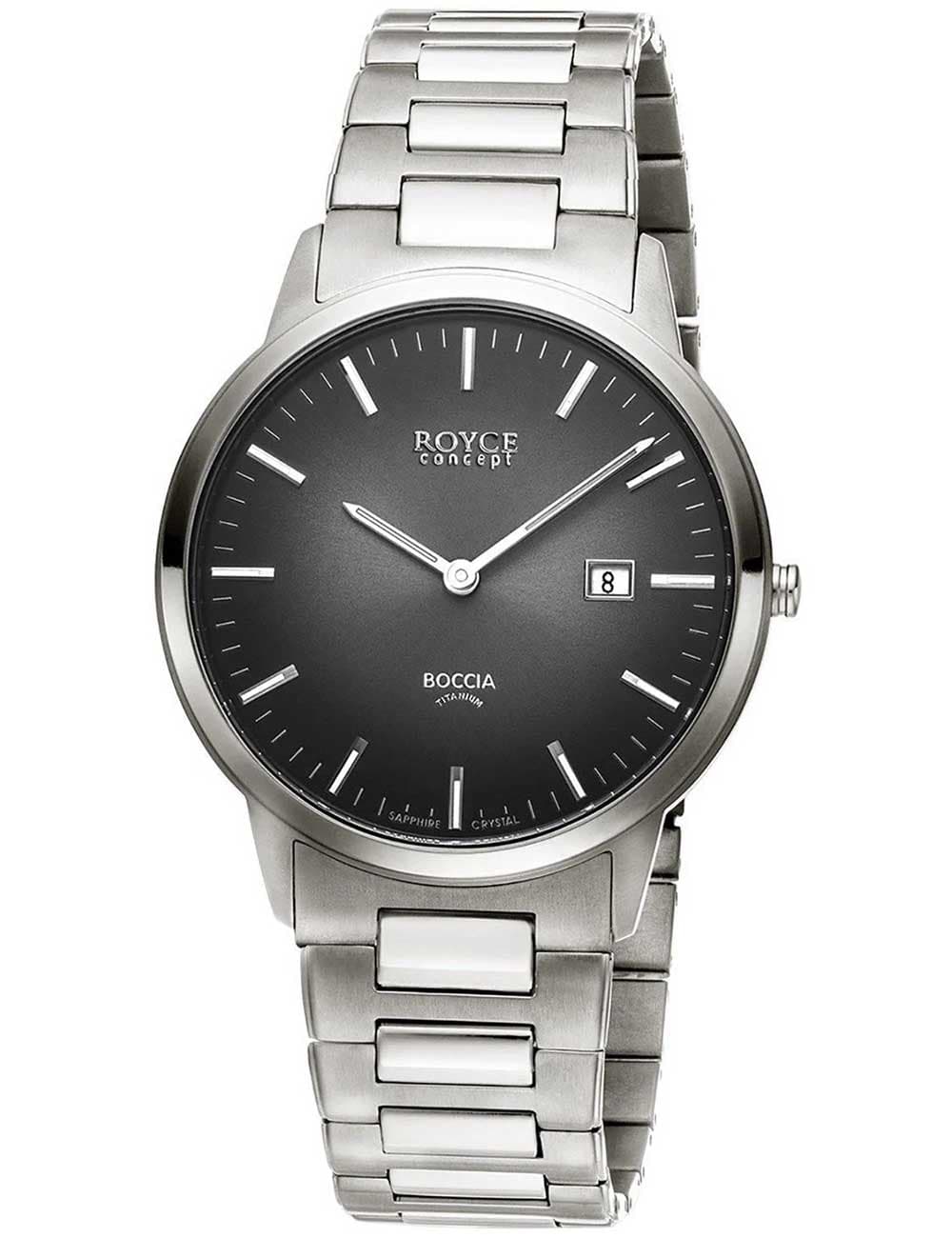 Boccia 3658-04 Herrenuhr Titanium Saphirglas 39mm 5ATM