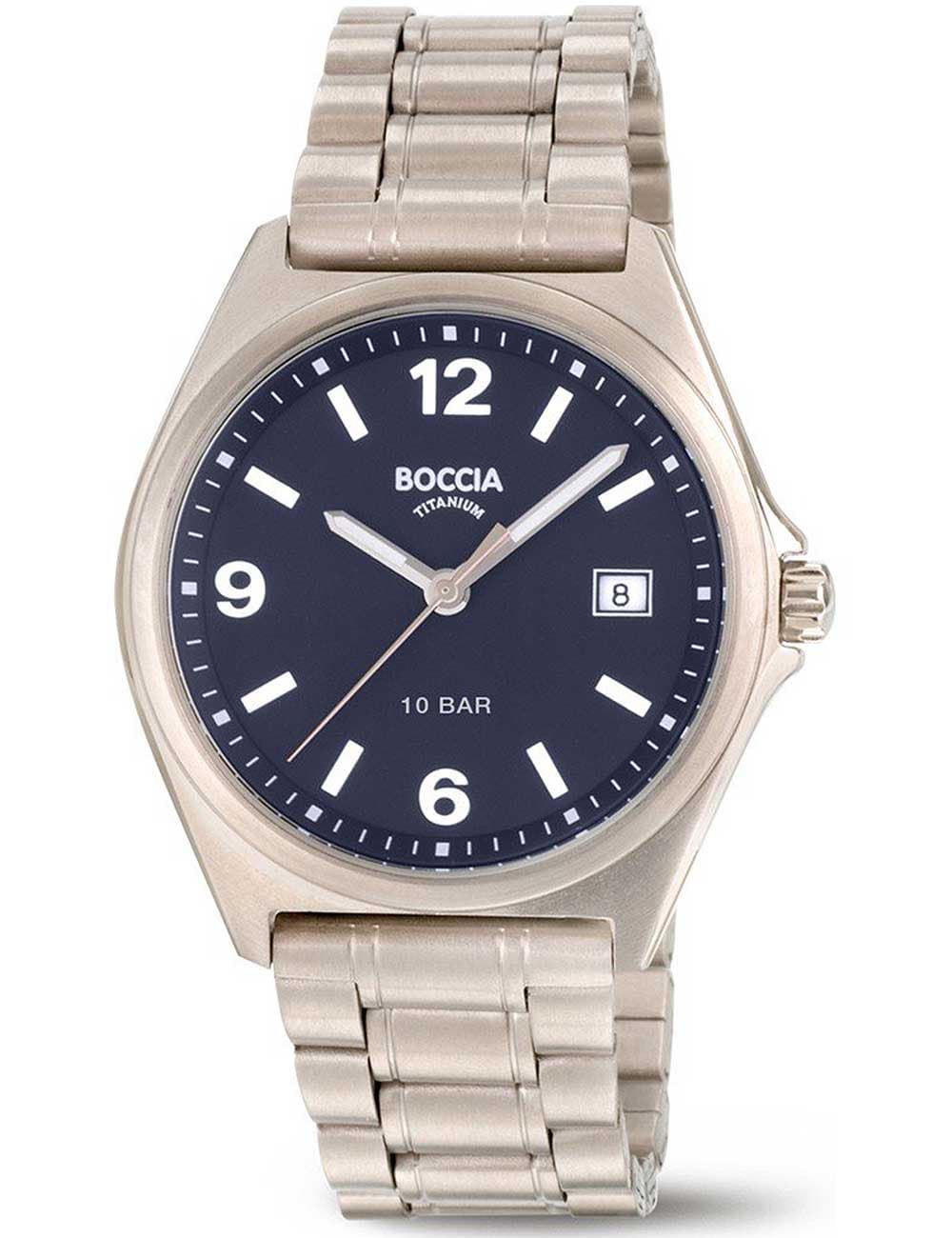 Boccia 3663-02 Herrenuhr Titanium 39mm 10ATM