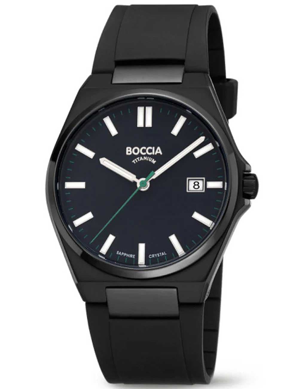 Boccia 3667-04 Herrenuhr Titanium Saphirglas 39mm 5ATM