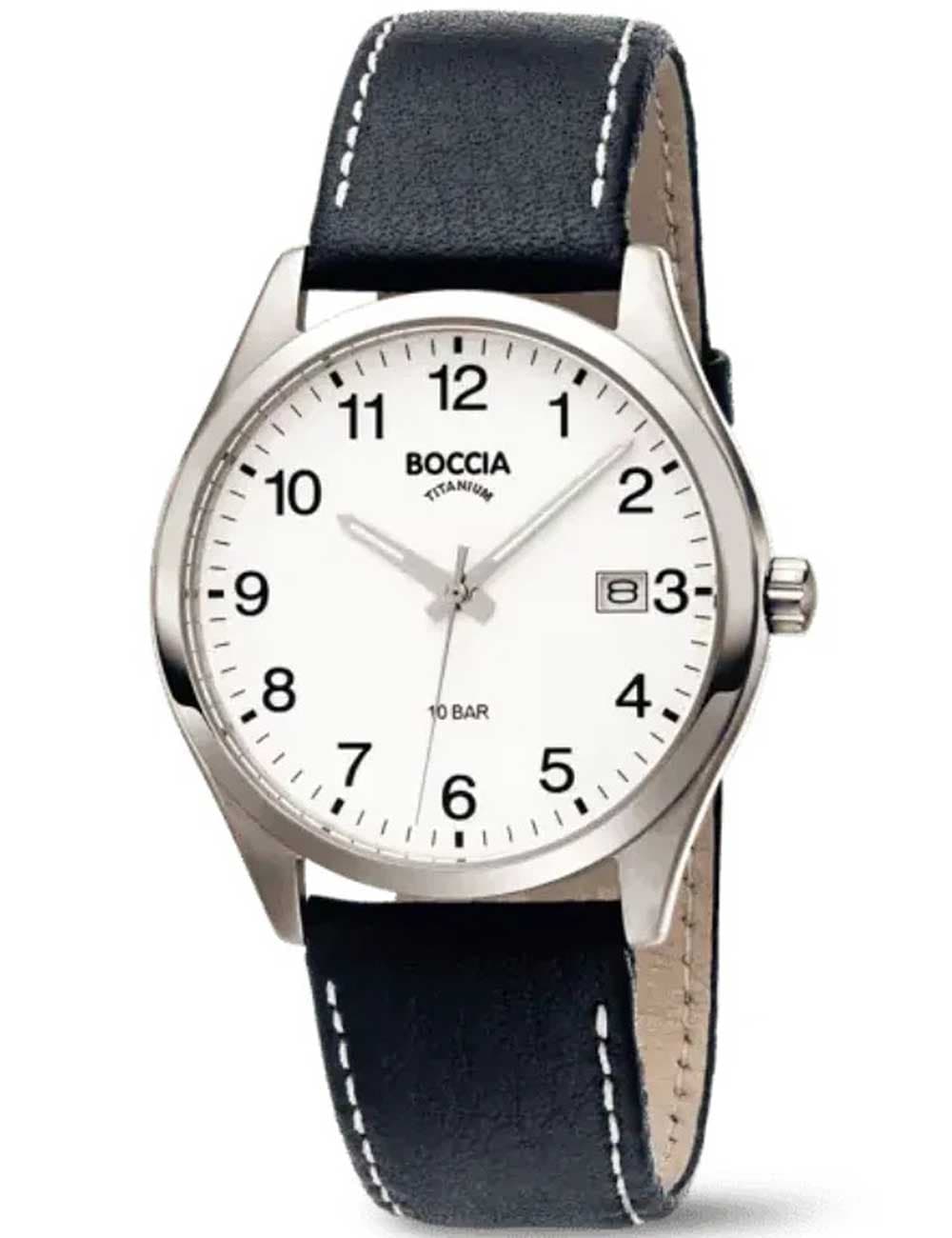 Boccia 3669-01 Herrenuhr Titanium 39mm 10ATM