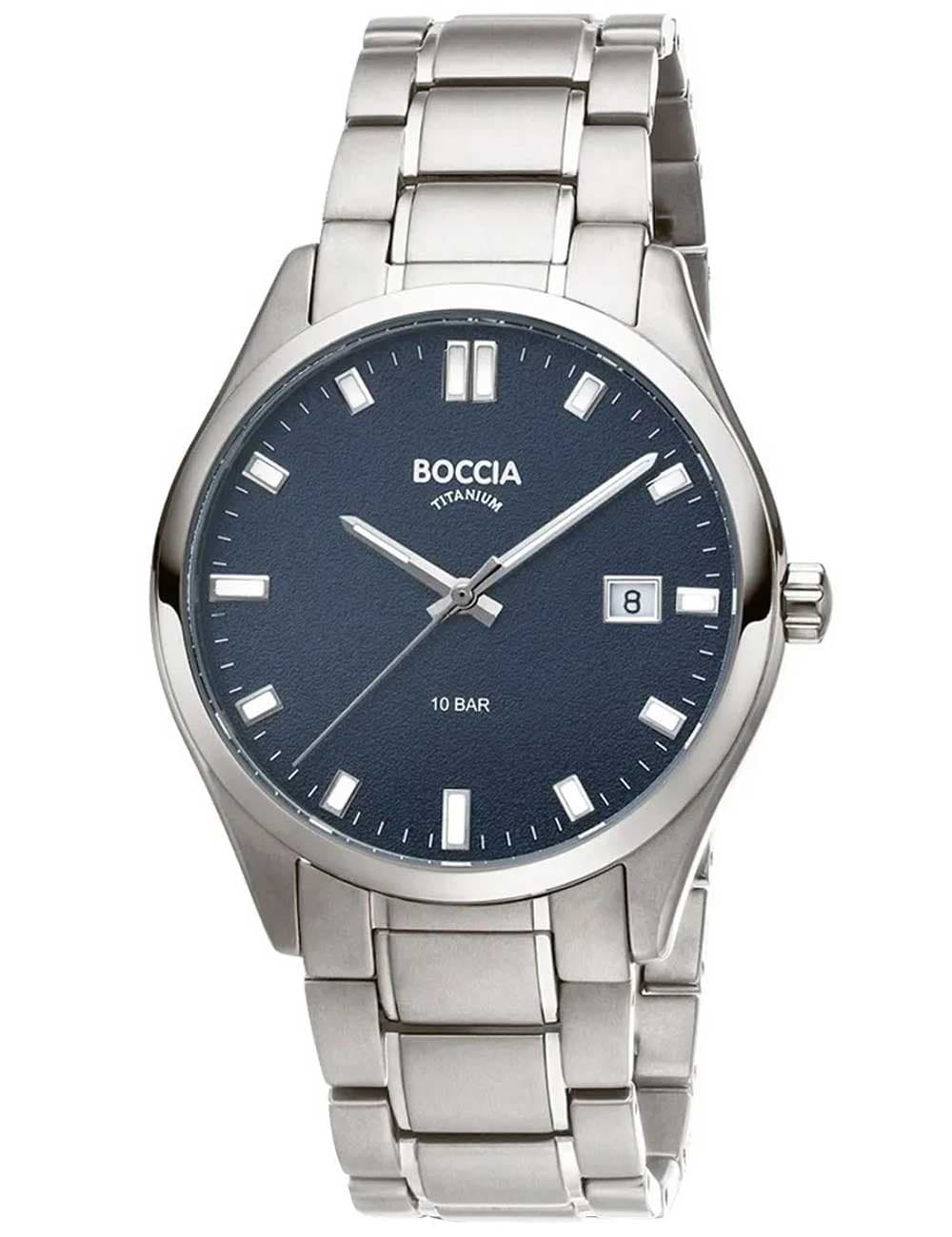 Boccia 3669-04 Herrenuhr Titanium 39mm 10ATM