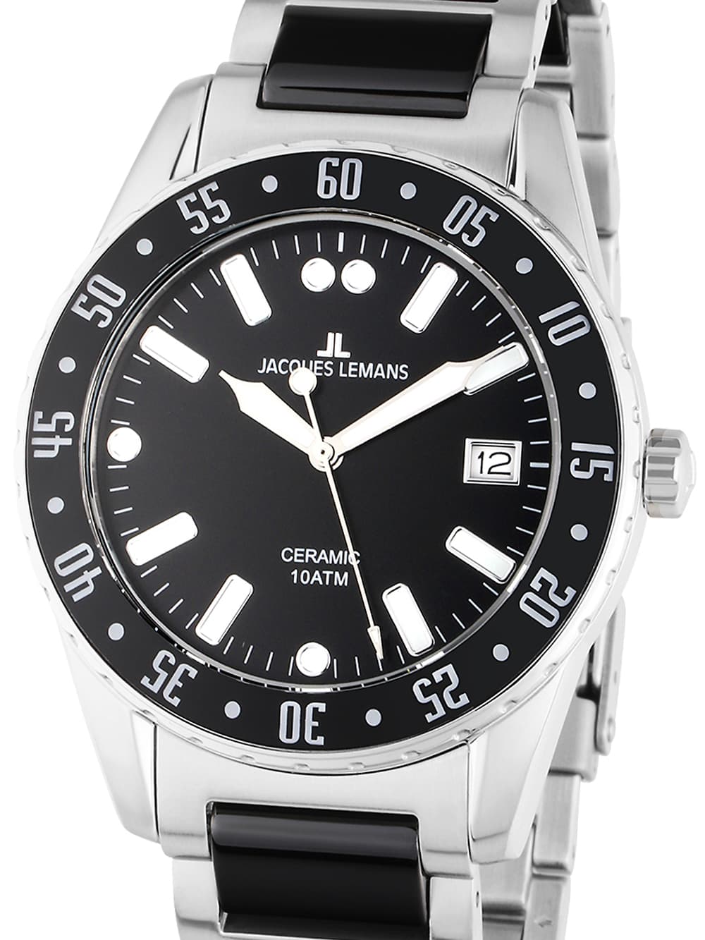 Jacques Lemans 42-10A Liverpool Ceramic Herrenuhr 42mm 10ATM