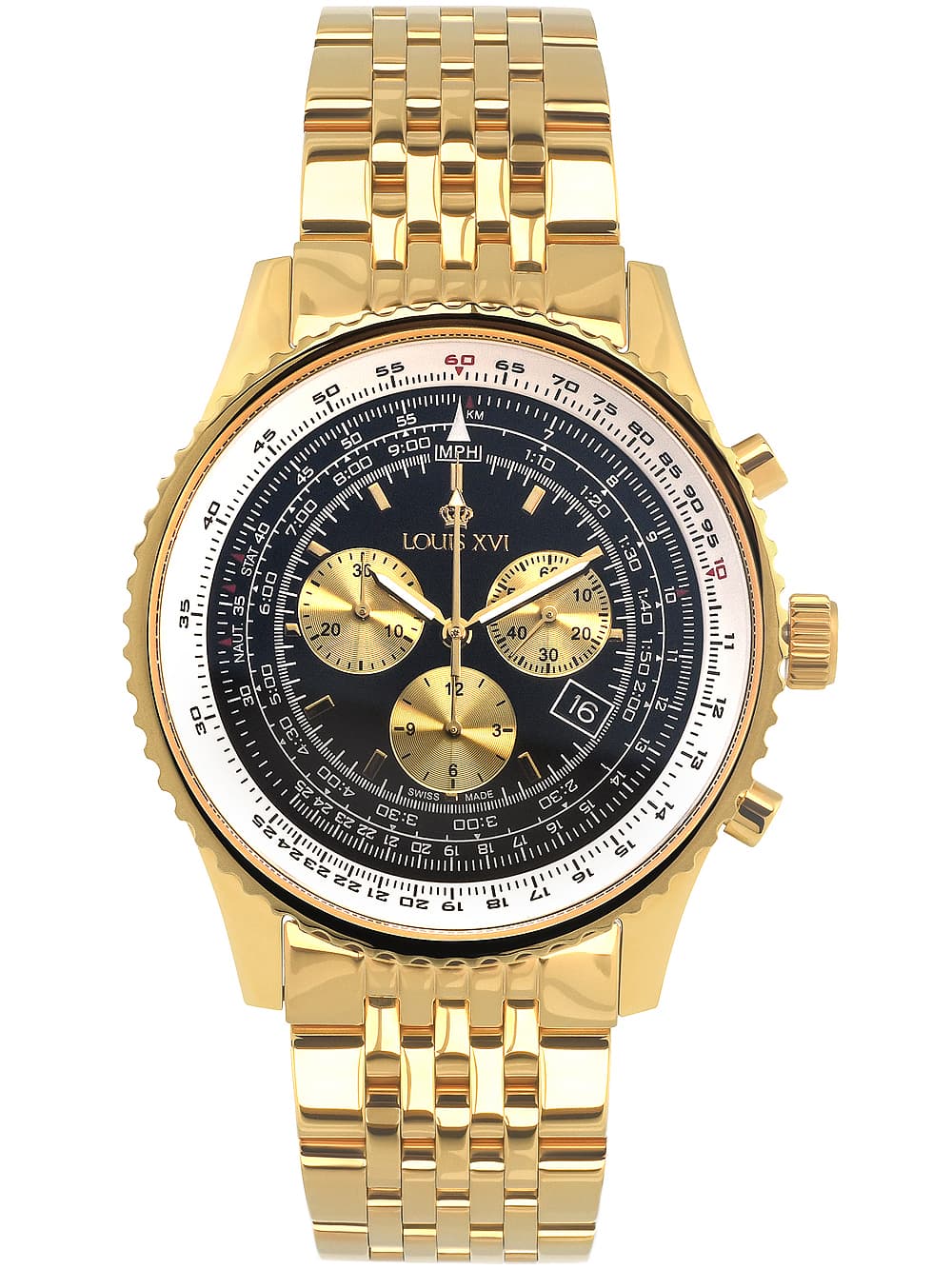 Louis XVI LXVI595 Artagnan Chronograph Herrenuhr 48mm 5ATM