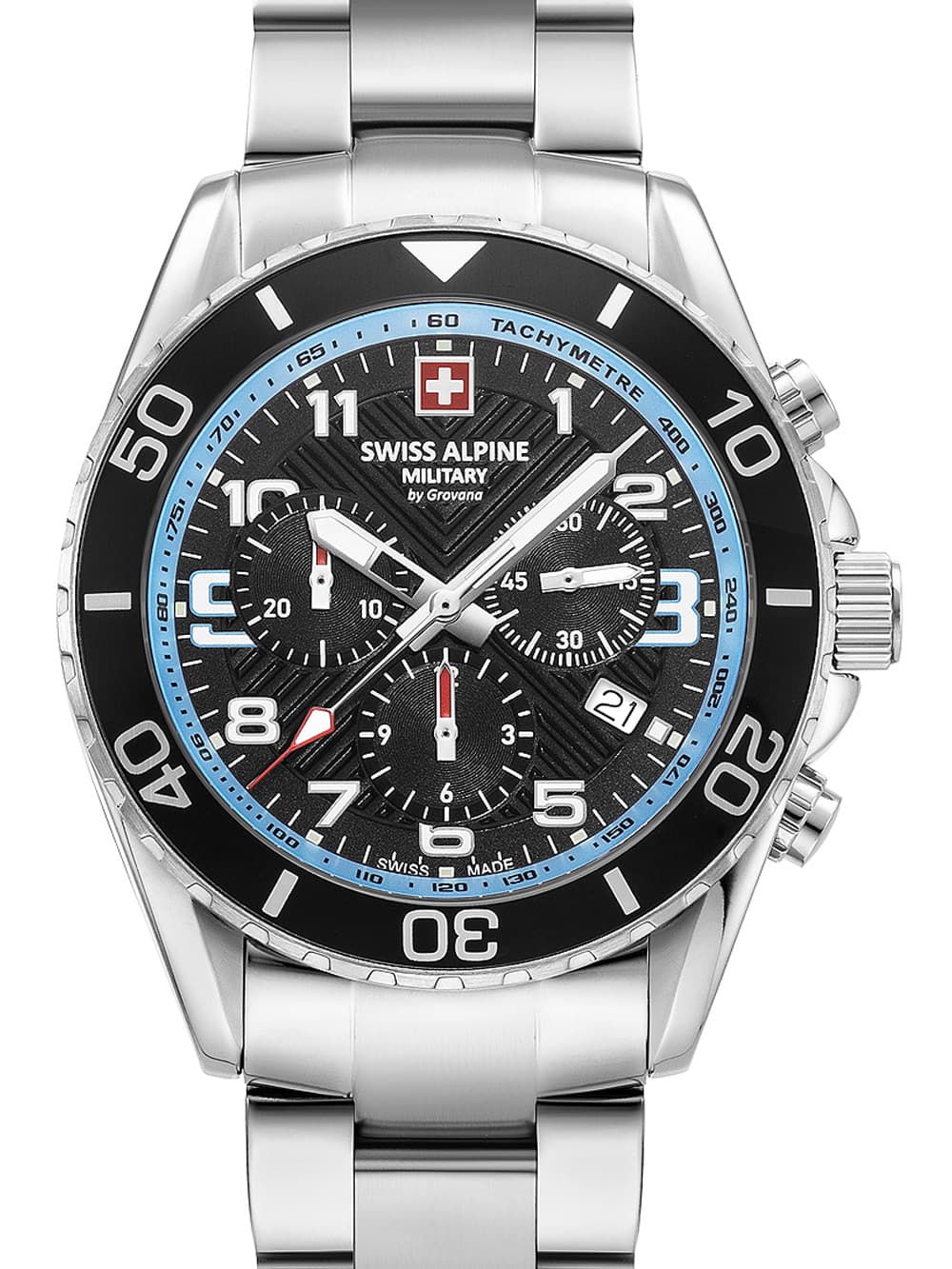 Swiss Alpine Military 7029.9131 Raptor Chronograph Herrenuhr 42mm 10ATM