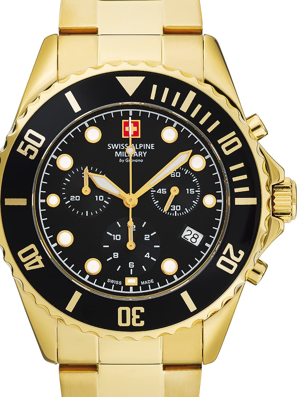 Swiss Alpine Military 7053.9117 Chronograph Herrenuhr 42mm 10ATM