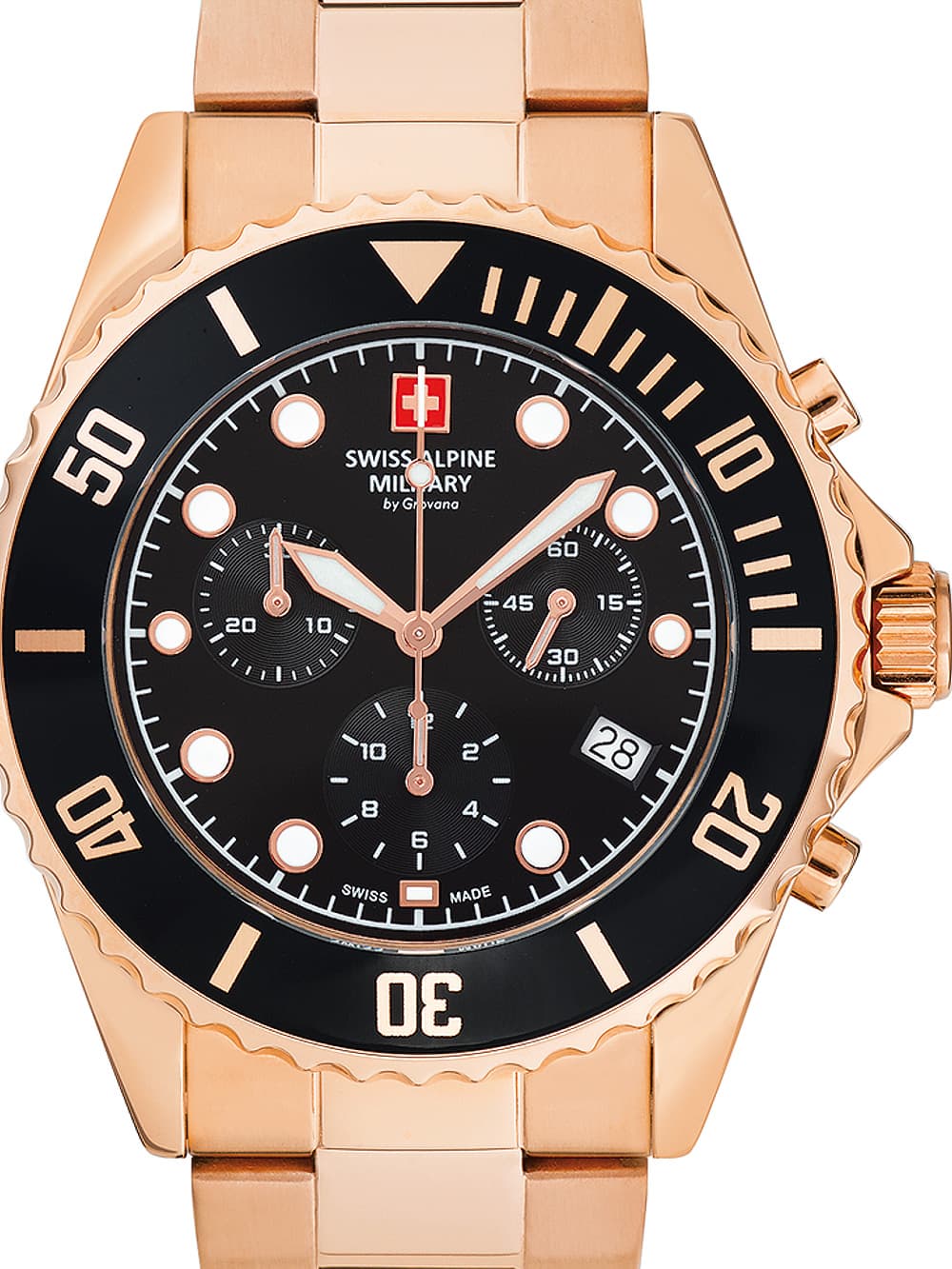 Swiss Alpine Military 7053.9167 Chronograph Herrenuhr 42mm 10ATM